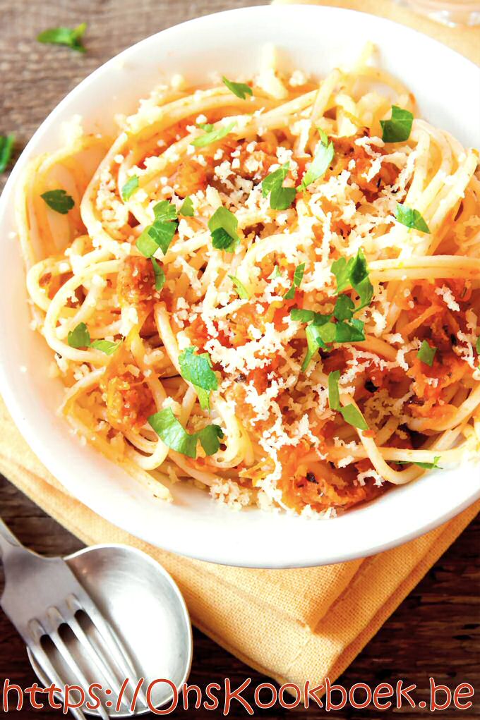 Vegetarsiche spaghettisaus